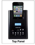 Craig 2.1 Channel Tower Speaker System with Digital FM Radio, Black (CHT917) N2