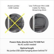 TVPower Mini USB Cable for Powering Roku Streaming Stick N2