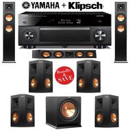 Klipsch RP-250F Reference Premiere 7.1 Home Theater System with Yamaha RX-A1060BL AVENTAGE 7.2-Ch Network A/V...