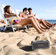 SHARKK MAKO Bluetooth Speaker 20W IP67 Waterproof Speaker with Maxbass Technology and 4400mAh Battery Power Bank... N4