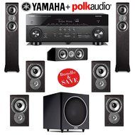 Polk Audio TSi 300 7.1 Home Theater Speaker System with Yamaha AVENTAGE RX-A760BL 7.2-Ch Network AV Receiver