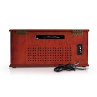 Pyle PTCD4BT Bluetooth Classic Style Record Player Turntable with CD Player, Cassette Deck, AUX (3.5mm) Input,... N8