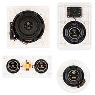 Blue Octave In Wall and In Ceiling 5.1 Home Theater 8" Speaker Set New 2100 Watts RHT835 N3