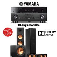 Klipsch Reference Premiere RP-280FA Dolby Atmos 3.1 Home Theater Package with Yamaha RX-A760BL A/V Receiver