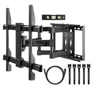 Perlegear Full Motion TV Wall Mount Bracket with Dual Articulating Arm for most 37-70 Inch LED, LCD, OLED, Plasma...