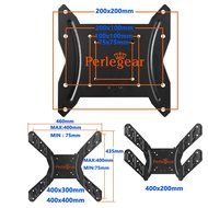 Perlegear Full Motion TV Wall Mount Bracket with Dual Articulating Arm for most 37-70 Inch LED, LCD, OLED, Plasma... N11