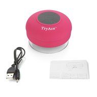 TryAceWireless Bluetooth Waterproof Shower Speaker Bluetooth 3.0 Car Handsfree Speakerphone built in Mic Control... N12