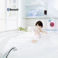 TryAceWireless Bluetooth Waterproof Shower Speaker Bluetooth 3.0 Car Handsfree Speakerphone built in Mic Control... N16