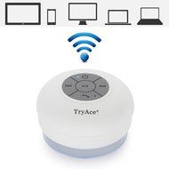 TryAceWireless Bluetooth Waterproof Shower Speaker Bluetooth 3.0 Car Handsfree Speakerphone built in Mic Control... N17