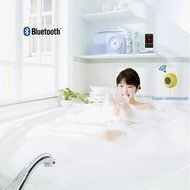 TryAceWireless Bluetooth Waterproof Shower Speaker Bluetooth 3.0 Car Handsfree Speakerphone built in Mic Control... N25