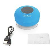 TryAceWireless Bluetooth Waterproof Shower Speaker Bluetooth 3.0 Car Handsfree Speakerphone built in Mic Control... N28