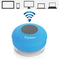 TryAceWireless Bluetooth Waterproof Shower Speaker Bluetooth 3.0 Car Handsfree Speakerphone built in Mic Control... N30