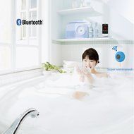 TryAceWireless Bluetooth Waterproof Shower Speaker Bluetooth 3.0 Car Handsfree Speakerphone built in Mic Control... N32