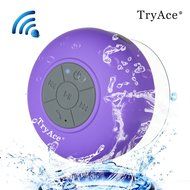 TryAceWireless Bluetooth Waterproof Shower Speaker Bluetooth 3.0 Car Handsfree Speakerphone built in Mic Control... N38