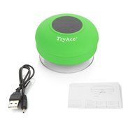 TryAceWireless Bluetooth Waterproof Shower Speaker Bluetooth 3.0 Car Handsfree Speakerphone built in Mic Control... N42