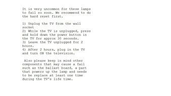 TV Lamp 915B441001 for MITSUBISHI N2