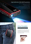 Mini Portable DLP Projector Support Wifi Bluetooth HDMI Input Output Android 4.2.2 System Compatible with iPhone... N3
