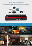 Mini Portable DLP Projector Support Wifi Bluetooth HDMI Input Output Android 4.2.2 System Compatible with iPhone... N5