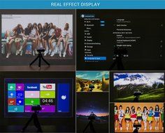 Mini Portable DLP Projector Support Wifi Bluetooth HDMI Input Output Android 4.2.2 System Compatible with iPhone... N7