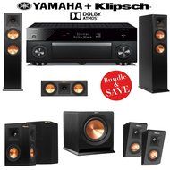 Klipsch RP-250F Reference Premiere 5.1.2 Dolby Atmos Home Theater System with Yamaha RX-A1060BL AVENTAGE 7.2-Ch...