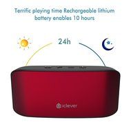 iClever Portable Bluetooth Speaker with Metallic Lacquer Surface, Compact and Crystal-Clear Sound N3