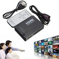 BephaMart 5 Port 1080P HDMI Switch Switcher Splitter Box Hub With Wireless Remote Control