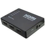 BephaMart 5 Port 1080P HDMI Switch Switcher Splitter Box Hub With Wireless Remote Control N8