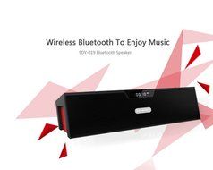 Haoponer Portable Wireless Bluetooth Speaker USB TF Card Music Mp3 Player FM Radio Alarm Clock Hands-free Black N7