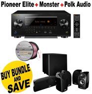 Pioneer Elite 11.2 Channel Class D3 Network AV Receiver, Black (SC-LX901) + Polk Audio 5.1 TL1600 Speaker System...