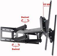 VideoSecu Articulating TV Wall Mount Bracket for 26"-55" LCD LED Plasma 3D TV with VESA up to 400x400, Full Motion... N5