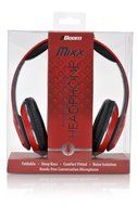 2BOOM MIXX Professional Over Ear Studio Foldable Digital Stereo Bass Wired Headphone Red N3