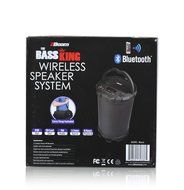 2BOOM Bass King Wireless Rugged Speaker Strap FM radio LED display Outdoor Portable Black N6