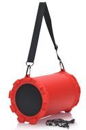 2BOOM Bass King Wireless Rugged Speaker Strap FM radio LED display Outdoor Portable Black N9