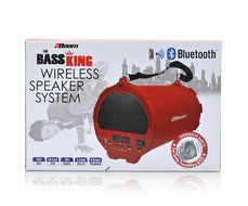 2BOOM Bass King Wireless Rugged Speaker Strap FM radio LED display Outdoor Portable Black N12