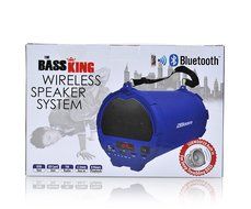 2BOOM Bass King Wireless Rugged Speaker Strap FM radio LED display Outdoor Portable Black N19