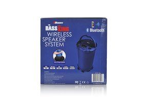 2BOOM Bass King Wireless Rugged Speaker Strap FM radio LED display Outdoor Portable Black N20