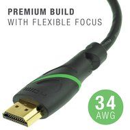 Mediabridge FLEX Series HDMI Cable (1 Foot) - High-Speed Supports 4K, Ethernet, 3D and Audio Return [Newest Standard... N4