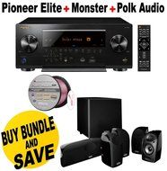 Pioneer Network AV Receiver Audio &amp; Video Component Receiver,Black (SC-LX801) + Polk Audio 5.1 TL1600 Speaker...