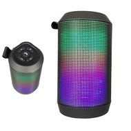KZY Splashproof Wireless LED Bluetooth Speaker Portable With Colorful Lighting Support Hands-free