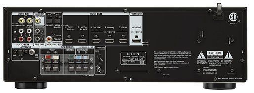 Denon AVR-S510BT 5.2-channel home theater receiver NOW WITH Paradigm Cinema 100 CT System! N2