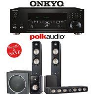 Polk Audio Signature S55 5.1 Home Theater System with Onkyo TX-RZ610 7.2-Ch Network AV Receiver