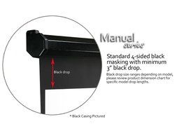 Elite Screens Manual, 150-inch 16:9, Pull Down Projection Manual Projector Screen with Auto Lock, M150UWH2 N3
