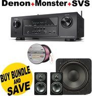 Denon AVR-S710W 7.2 Channel Full 4K Ultra HD A/V Receiver with Bluetooth and Wi-Fi + SVS Prime Satellite 2.1 Premium...