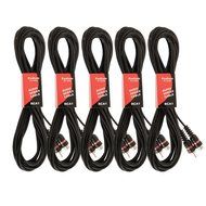 Acoustic Audio AA5180 Home Theater 5.1 Bluetooth Speaker System with FM and 5 Extension Cables N6