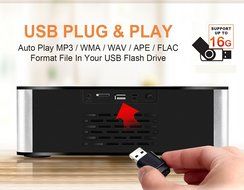 Portable FM Radio Wireless Bluetooth 4.0 Speaker 10W Alarm Clock MP3 Player APE FLAC Lossless Music Support, Hands... N5