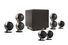 Orb Audio People's Choice 5.1 Home Theater Surround Sound Speaker System in Hand Polished Steel