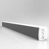 LONPOO 31-Inch 2.0 Channel Bluetooth Soundbar Home Theater Speaker System with Remote Contrl (White)