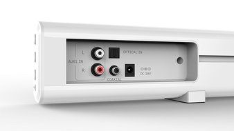 LONPOO 31-Inch 2.0 Channel Bluetooth Soundbar Home Theater Speaker System with Remote Contrl (White) N5