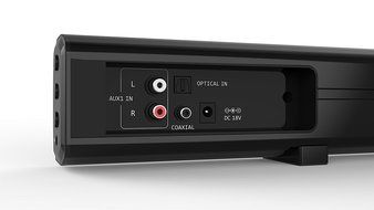 LONPOO 31-Inch 2.0 Channel Bluetooth Soundbar Home Theater Speaker System with Remote Contrl (White) N10