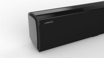 LONPOO 31-Inch 2.0 Channel Bluetooth Soundbar Home Theater Speaker System with Remote Contrl (White) N11